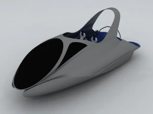 transportation - yacht 02 3D Model