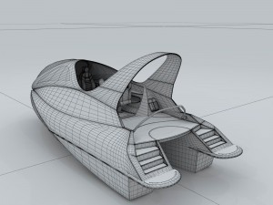 transportation - yacht 02 3D Model