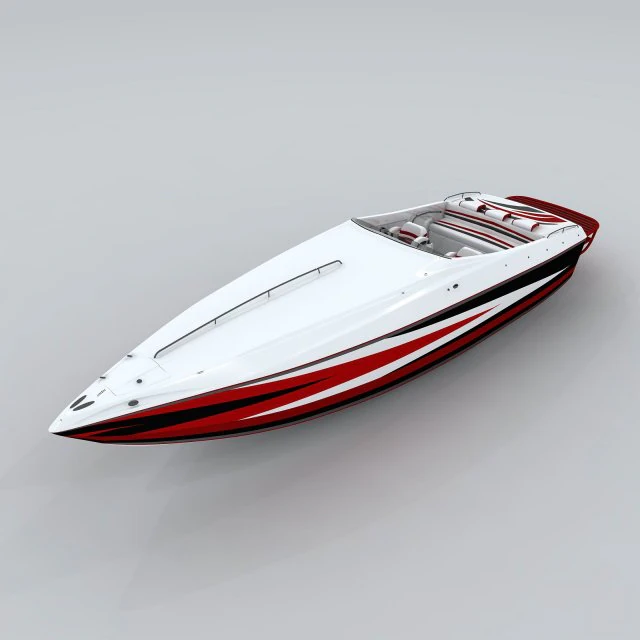 transportation - yacht 03 3D Model .c4d .max .obj .3ds .fbx .stl .blend