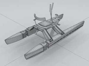 transportation - yacht 04 3D Модель