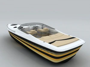 transportation - yacht 08 3D Model