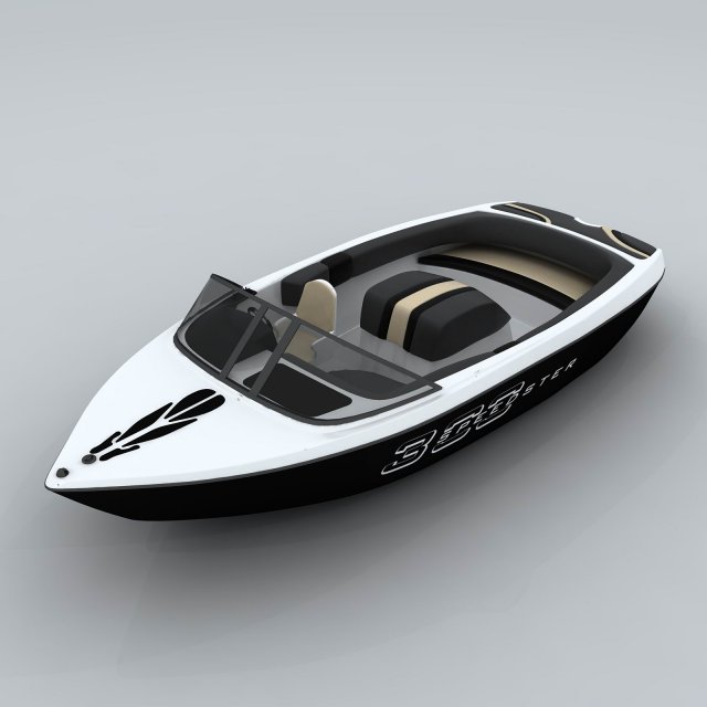 transportation - yacht 09 3D Model .c4d .max .obj .3ds .fbx .stl .blend