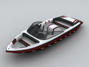 транспорт - яхта 10 3D Модель