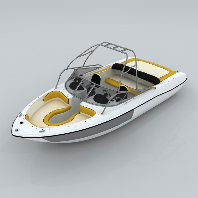 transportation - yacht 11 3D Model .c4d .max .obj .3ds .fbx .stl .blend 