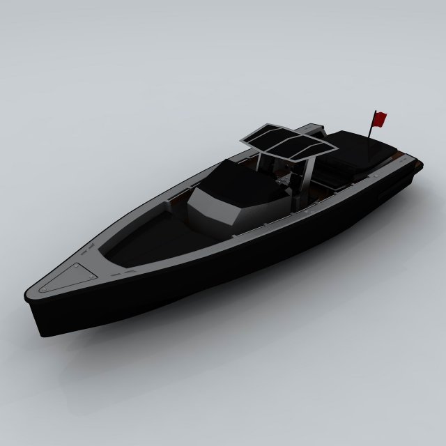 transportation - yacht 12 3D Model .c4d .max .obj .3ds .fbx .stl .blend 