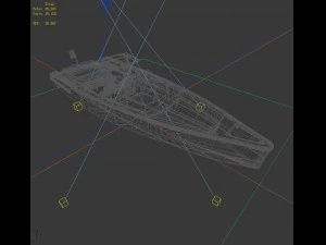 transportation - yacht 12 3D Model