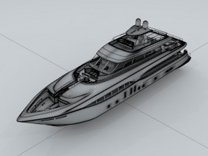 transportation - yacht 13 3D 모델