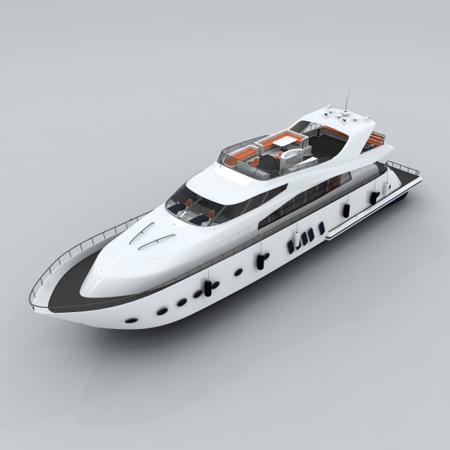 transportation - yacht 17 3D-Modell .c4d .max .obj .3ds .fbx .stl .blend 