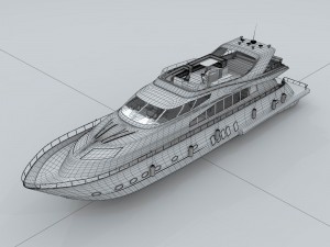 transportation - yacht 17 3D-Modell