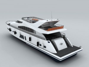 transportation - yacht 17 3D-Modell