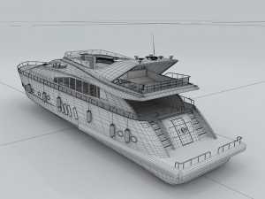 transportation - yacht 17 3D-Modell