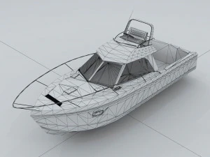 transportation - yacht 20 3D Model