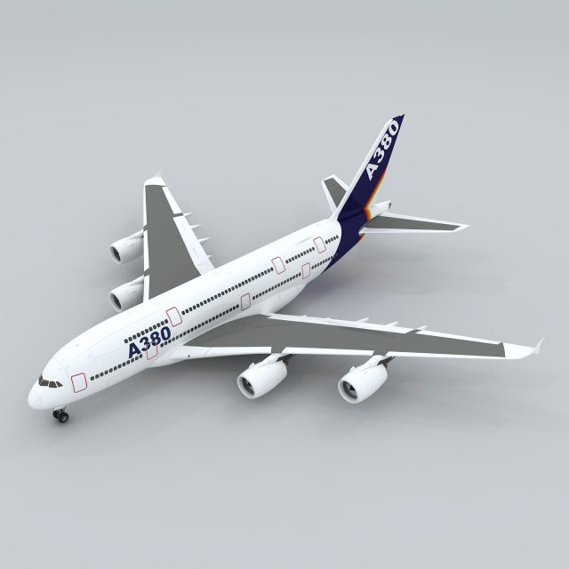 transportation aircraft 3D Модель .c4d .max .obj .3ds .fbx .stl .blend 
