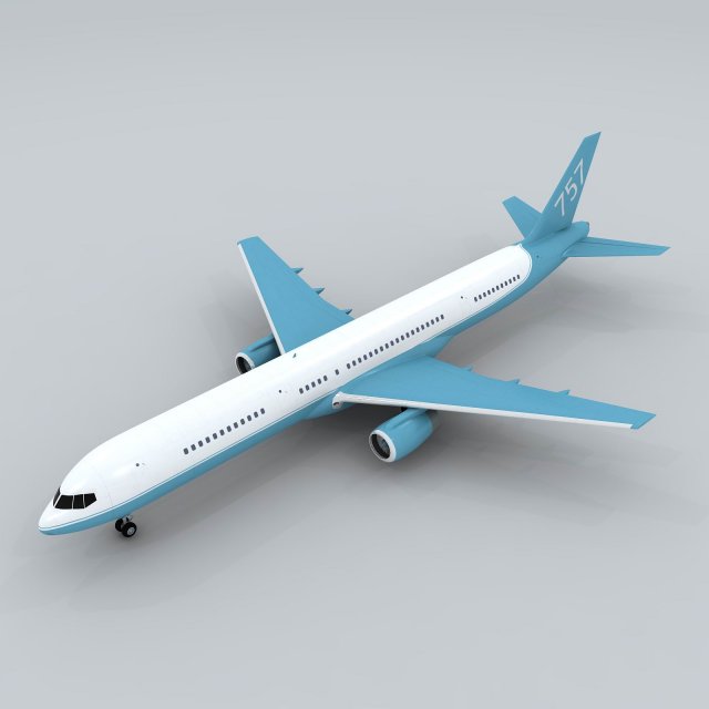transportation aircraft 75525 3D Model .c4d .max .obj .3ds .fbx .stl .blend 