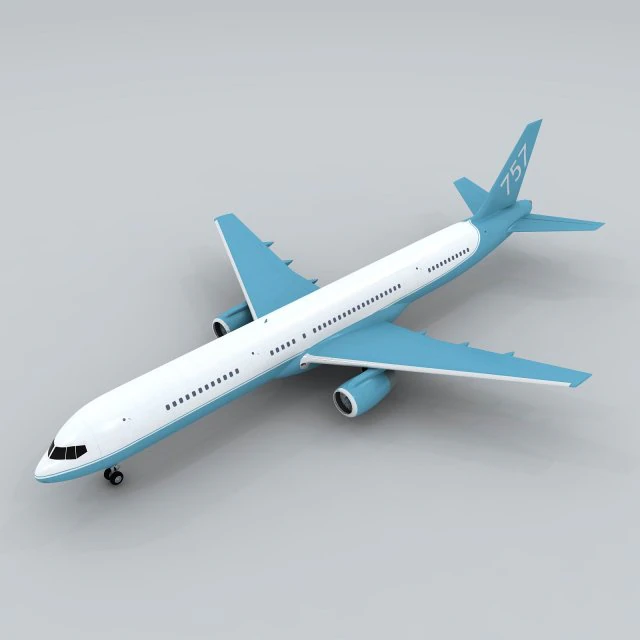 transportation aircraft 75525 3D Model .c4d .max .obj .3ds .fbx .stl .blend