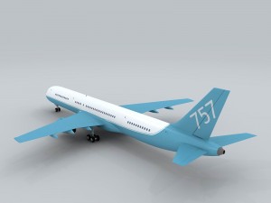 transportation aircraft 75525 3D Model