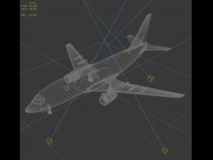 transportation aircraft 75526 3D Model
