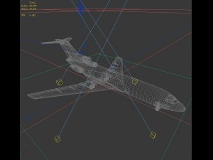 transportation aircraft 75529 3D Model