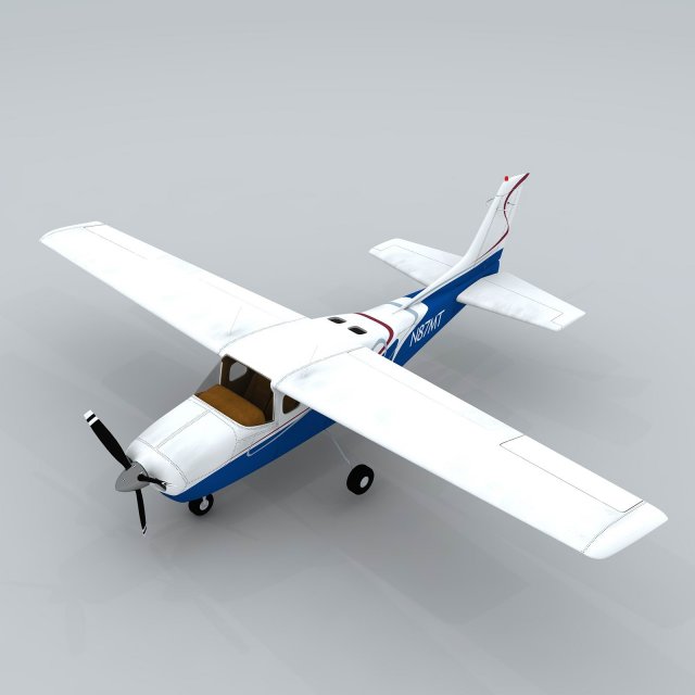 transportation aircraft 75530 3D Модель .c4d .max .obj .3ds .fbx .stl .blend 