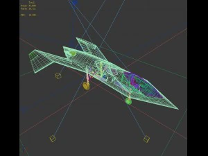 transportation aircraft 77384 3D Model