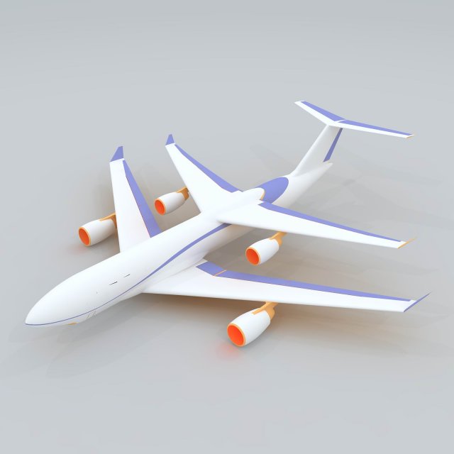 transportation aircraft 82956 3D Модель .c4d .max .obj .3ds .fbx .stl .blend 