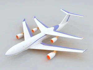 transportation aircraft 82956 3D Model