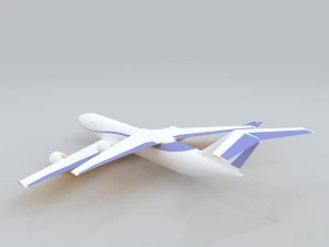 transportation aircraft 82956 3D Model