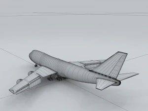 transportation aircraft 89456 3D Model