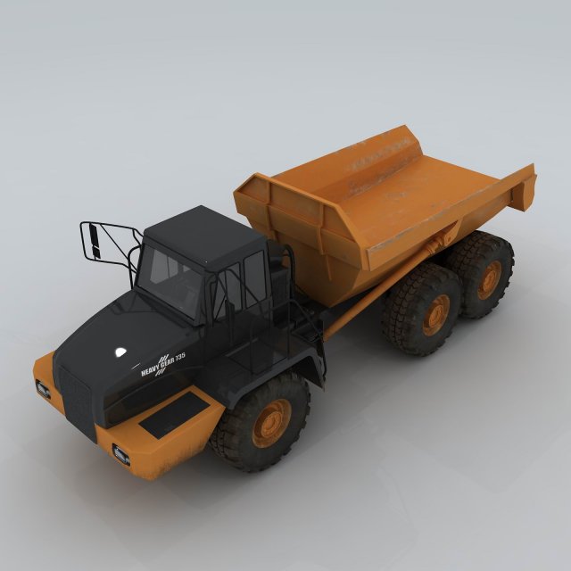 transportation engineering dumpers 343 3D Model .c4d .max .obj .3ds .fbx .stl .blend 