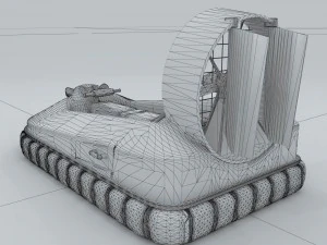 transportation motorboat 1 3D Model