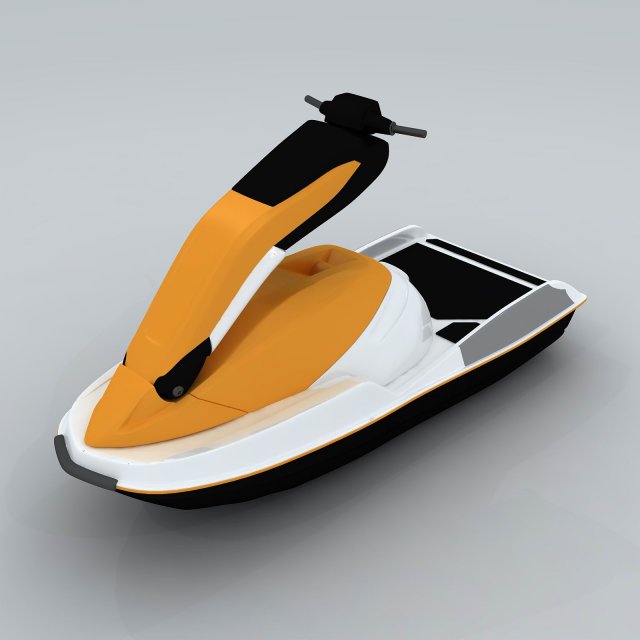 transportation motorboat 15099 3D Model .c4d .max .obj .3ds .fbx .stl .blend