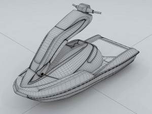 transportation motorboat 15099 3D Model