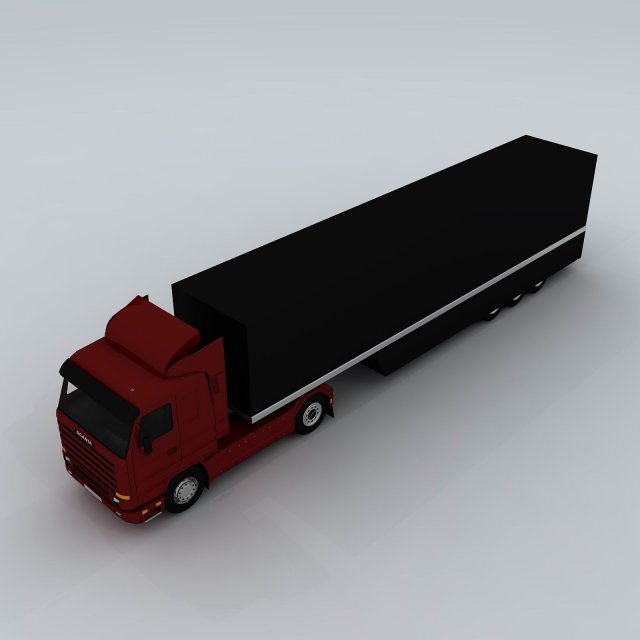 transportation truck 35600 3D Модель .c4d .max .obj .3ds .fbx .stl .blend 