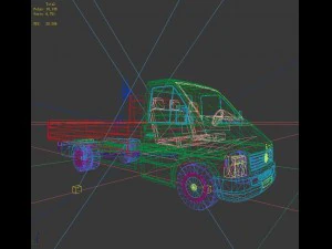 transportation truck 35607 3D Model