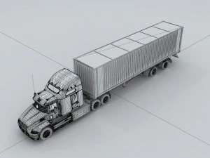 transportation truck 77386 3D Model