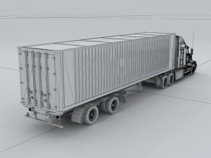transportation truck 77386 3D Model
