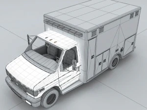 transportation truck 91555 3D Model