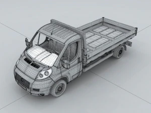 transportation trucks d1266 3D Model