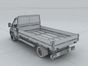 transportation trucks d1266 3D Model