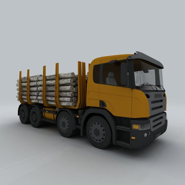 transportation trucks d1273 3D Model .c4d .max .obj .3ds .fbx .stl .blend 