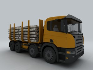 transportation trucks d1273 3D Model