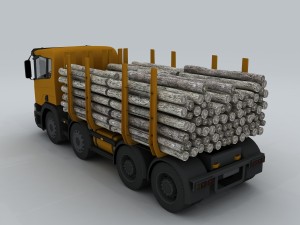 transportation trucks d1273 3D Model