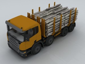 transportation trucks d1273 3D Model