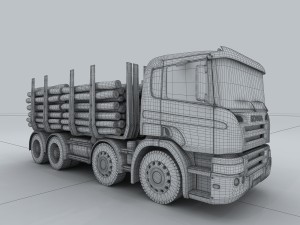 transportation trucks d1273 3D Model