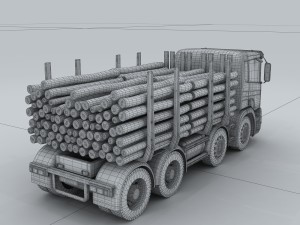 transportation trucks d1273 3D Model