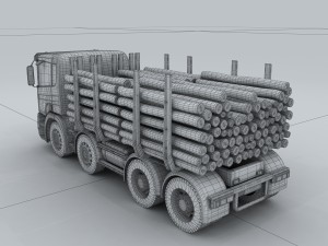 transportation trucks d1273 3D Model