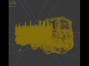 transportation trucks d1273 3D Model