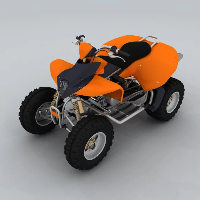 vehicle - all terrain atv 3D Model .c4d .max .obj .3ds .fbx .stl .blend 