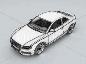 vehicle - audi car 3D Model