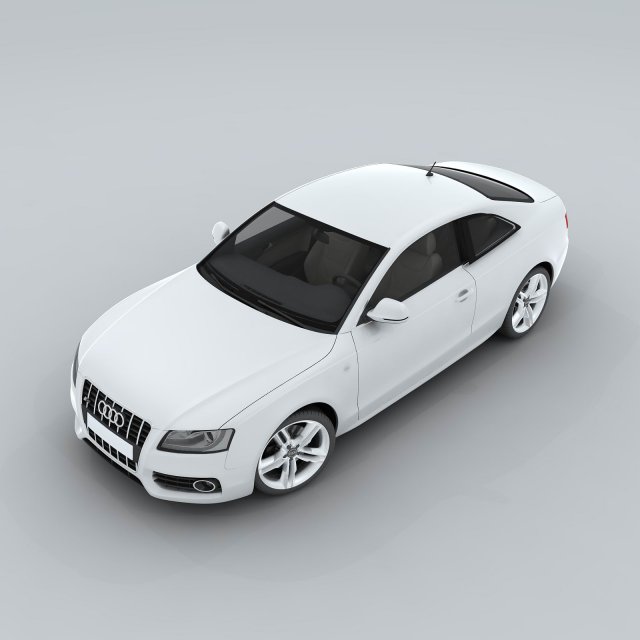 vehicle - audi car 03 3D Model .c4d .max .obj .3ds .fbx .stl .blend 